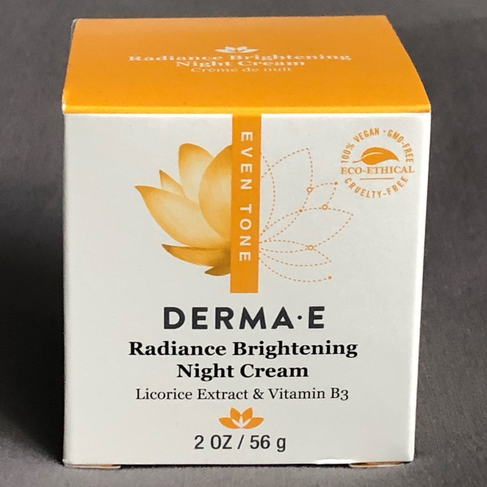 Derma E Radiant Brightening Night Cream-New In Box